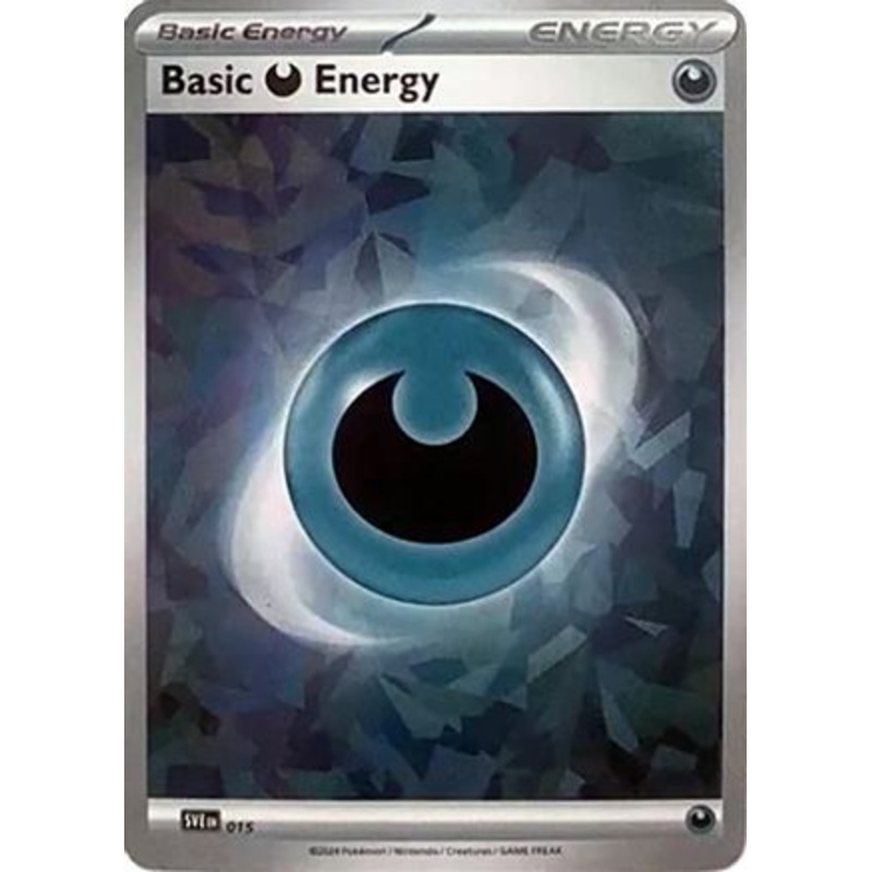 Basic Darkness Energy (Cracked Ice Holo) 015  - Holofoil SV07 Stellar Crown - Common