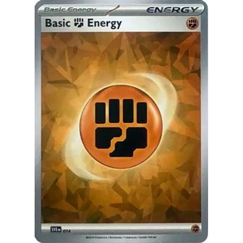 Basic Fighting Energy (Cracked Ice Holo) 014  - Holofoil SV07 Stellar Crown - Common