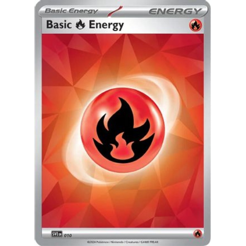 Basic Fire Energy 010  SV07 Stellar Crown - Common