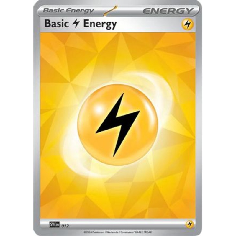 Basic Lightning Energy 012  SV07 Stellar Crown - Common