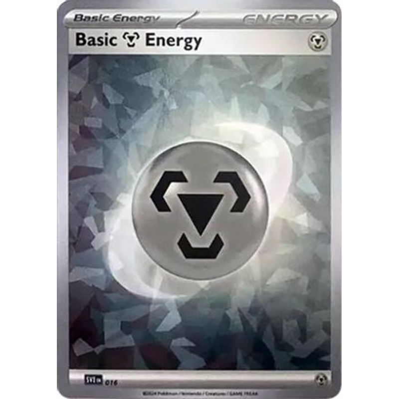 Basic Metal Energy (Cracked Ice Holo) 016  - Holofoil SV07 Stellar Crown - Common