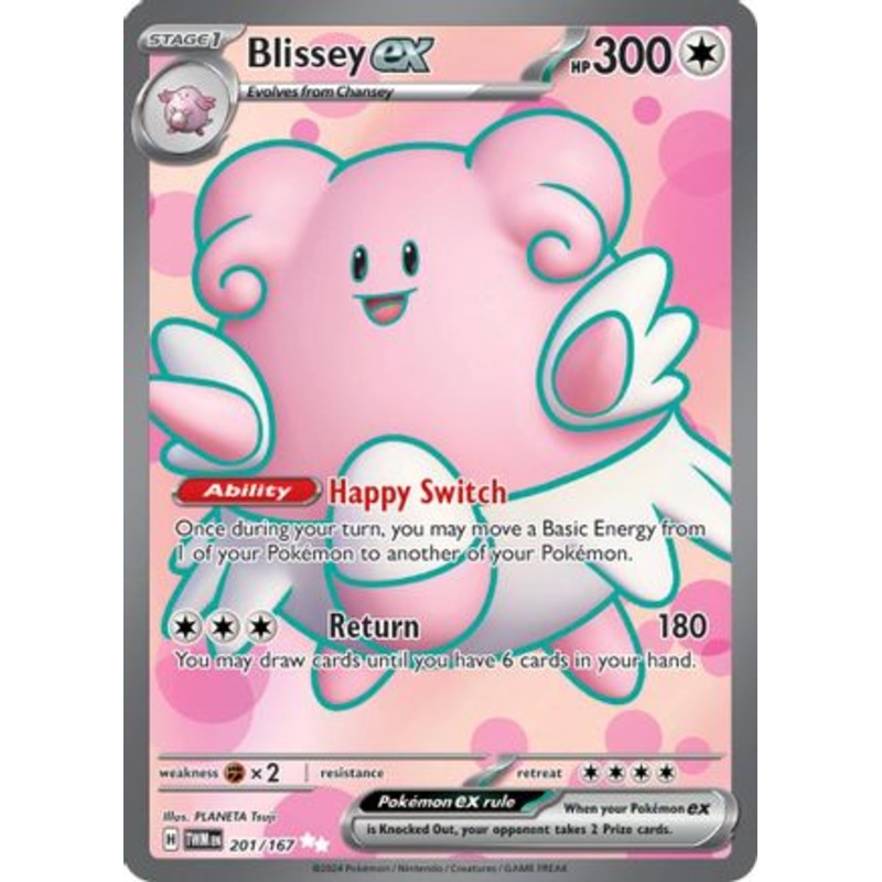 Blissey ex 201/167  - Holofoil SV06 Twilight Masquerade - Ultra Rare