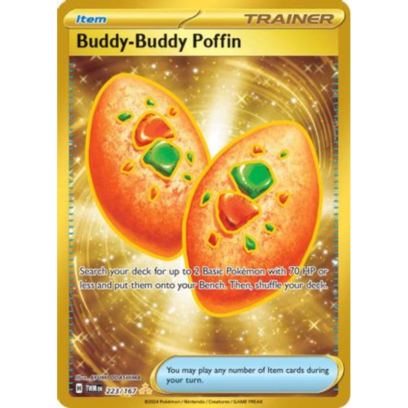 Buddy-Buddy Poffin 223/167  - Holofoil SV06 Twilight Masquerade - Hyper Rare