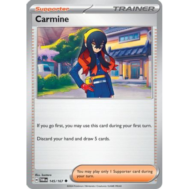 Carmine 145/167  - Reverse Holofoil SV06 Twilight Masquerade - Uncommon