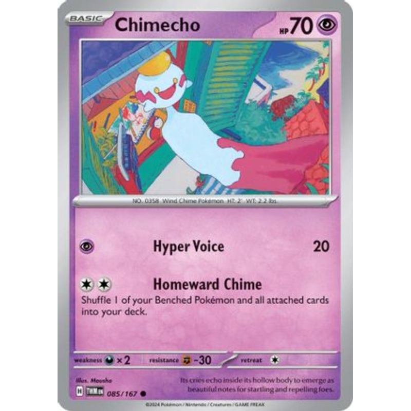 Chimecho 085/167  - Reverse Holofoil SV06 Twilight Masquerade - Common