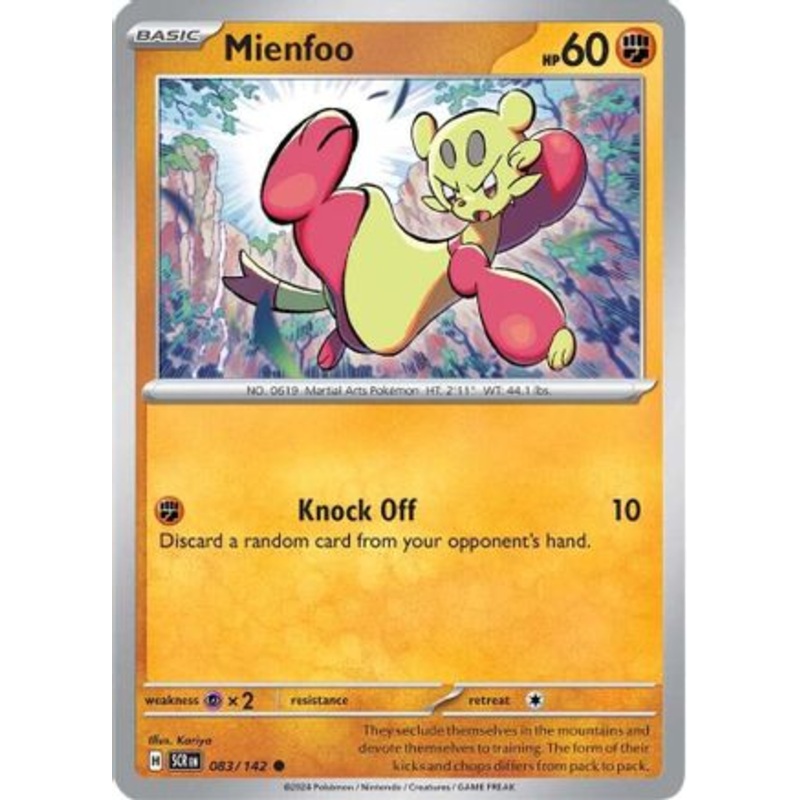Mienfoo 083/142  SV07 Stellar Crown - Common