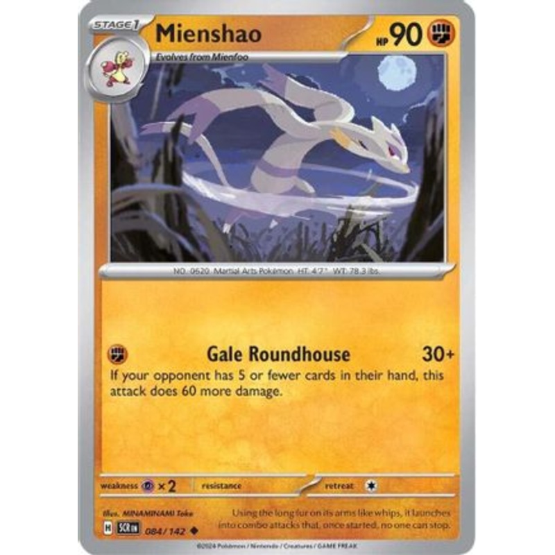 Mienshao 084/142  SV07 Stellar Crown - Uncommon
