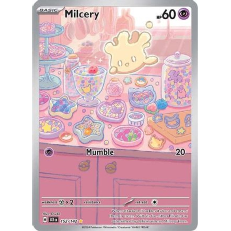 Milcery 152/142  - Holofoil SV07 Stellar Crown - Illustration Rare