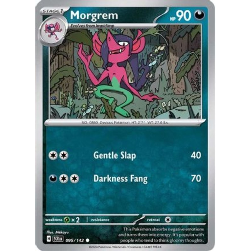 Morgrem 095/142  - Reverse Holofoil SV07 Stellar Crown - Common