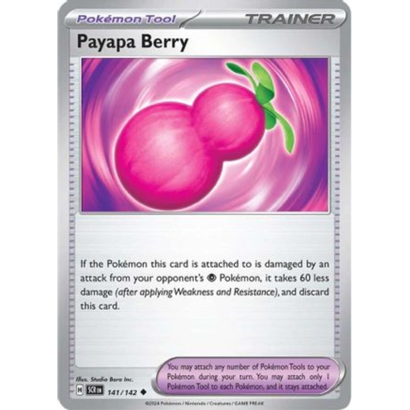 Payapa Berry 141/142  - Reverse Holofoil SV07 Stellar Crown - Uncommon