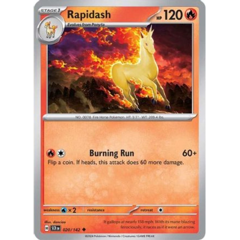 Rapidash 020/142  SV07 Stellar Crown - Uncommon