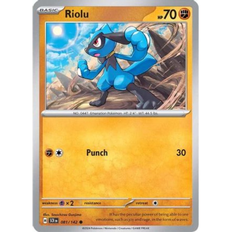 Riolu 081/142  - Reverse Holofoil SV07 Stellar Crown - Common