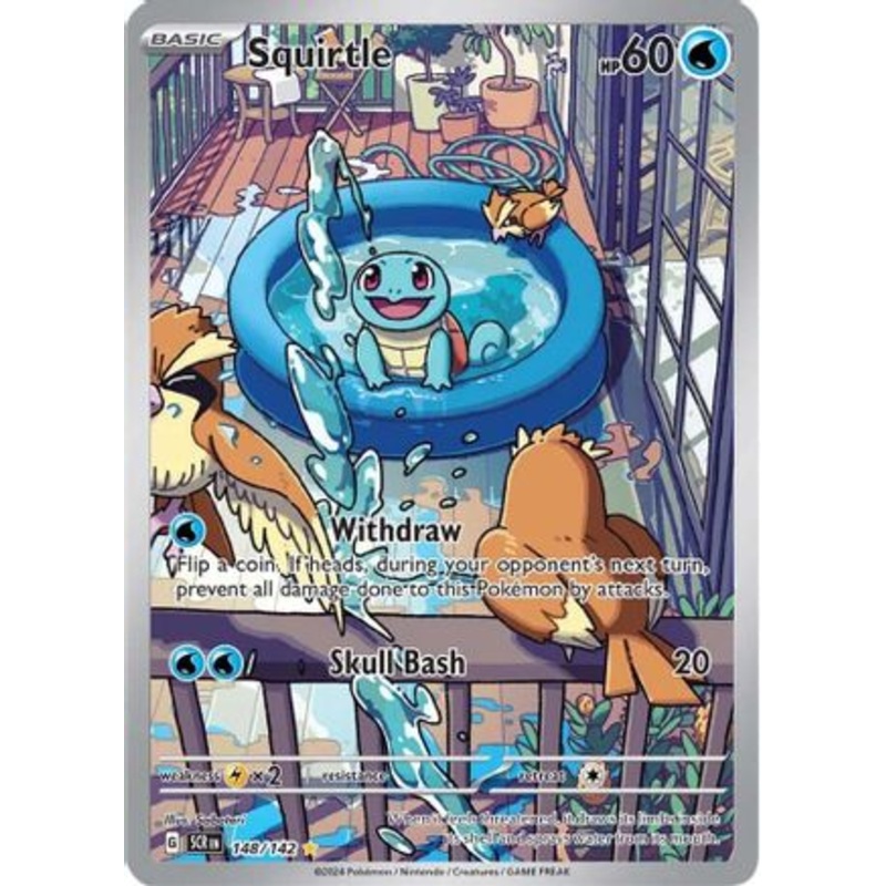 Squirtle 148/142  - Holofoil SV07 Stellar Crown - Illustration Rare