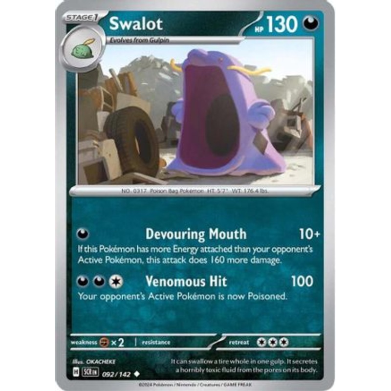Swalot 092/142  - Reverse Holofoil SV07 Stellar Crown - Uncommon