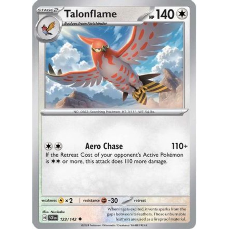 Talonflame 123/142  SV07 Stellar Crown - Uncommon