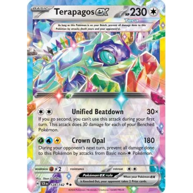 Terapagos ex 128/142  - Holofoil SV07 Stellar Crown - Double Rare
