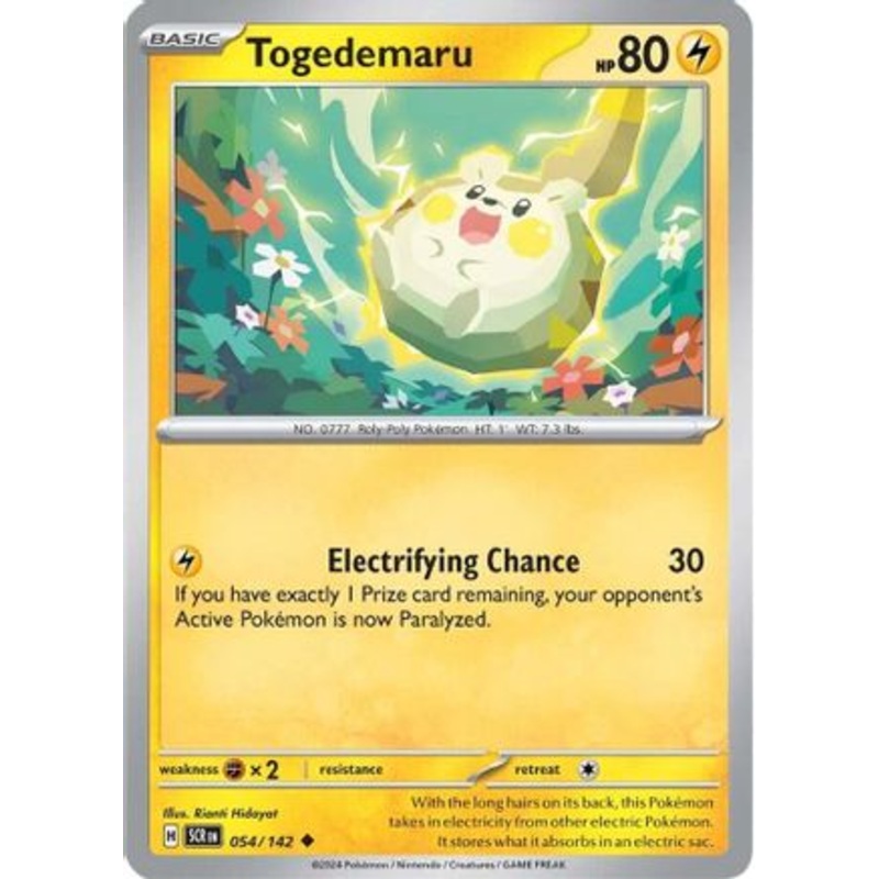 Togedemaru 054/142  SV07 Stellar Crown - Uncommon