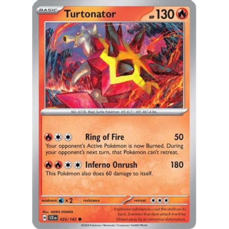 Turtonator 025/142  SV07 Stellar Crown - Common