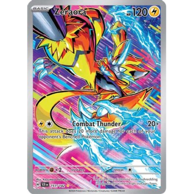 Zeraora 151/142  - Holofoil SV07 Stellar Crown - Illustration Rare