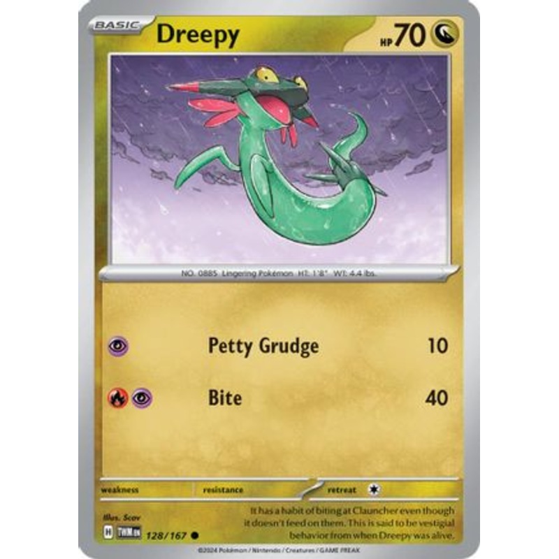 Dreepy 128/167  - Reverse Holofoil SV06 Twilight Masquerade - Common