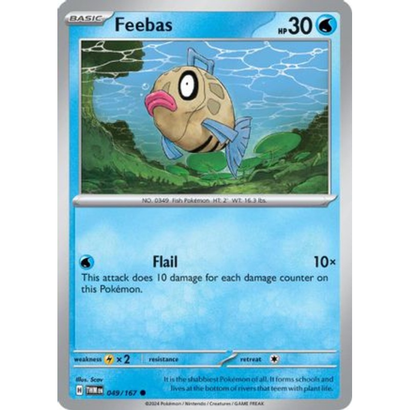Feebas 049/167  - Reverse Holofoil SV06 Twilight Masquerade - Common