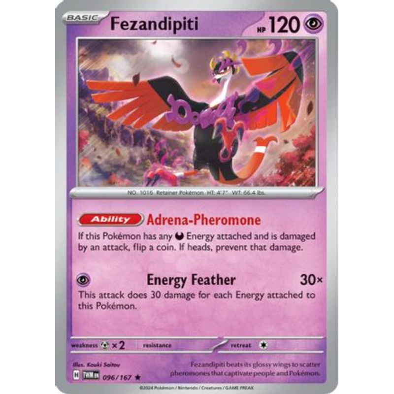 Fezandipiti 096/167  - Holofoil SV06 Twilight Masquerade - Rare