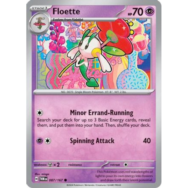 Floette 087/167  - Reverse Holofoil SV06 Twilight Masquerade - Common