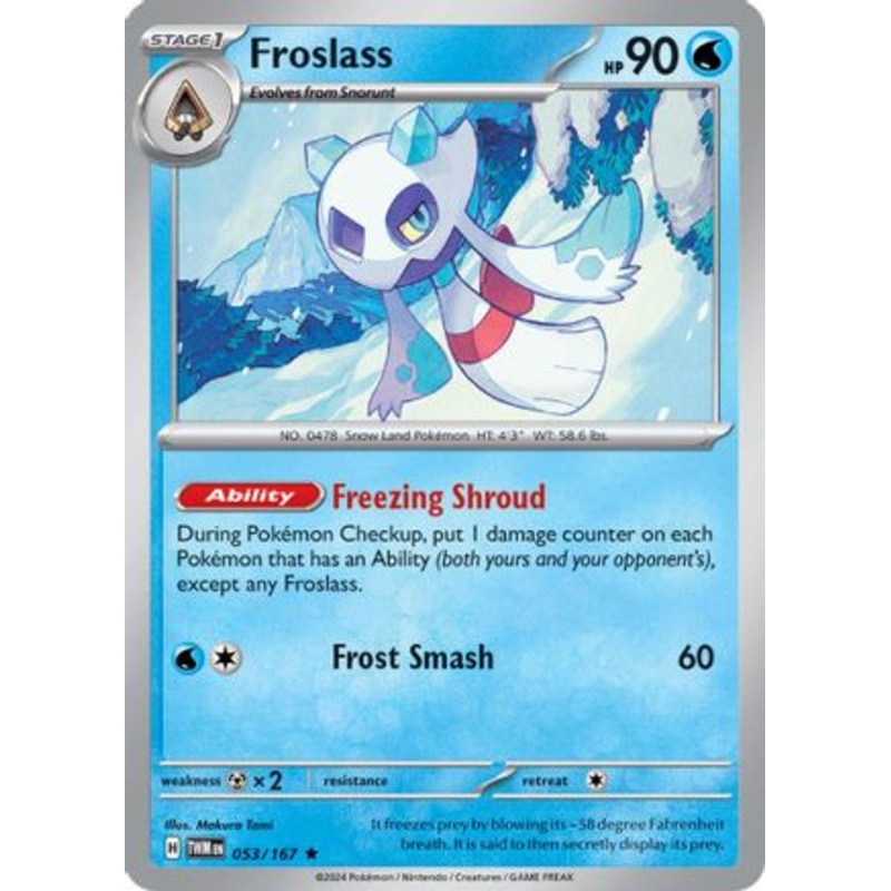 Froslass 053/167  - Reverse Holofoil SV06 Twilight Masquerade - Rare