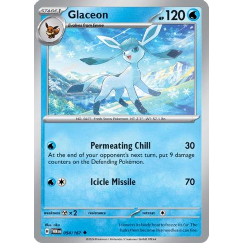 Glaceon 054/167  SV06 Twilight Masquerade - Uncommon