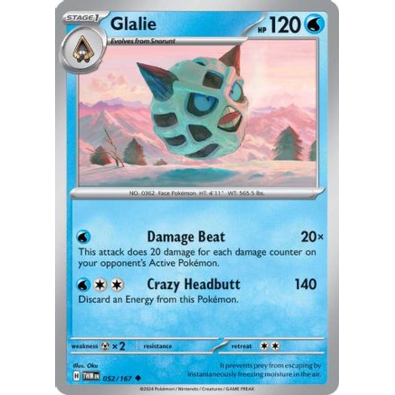 Glalie 052/167  SV06 Twilight Masquerade - Uncommon