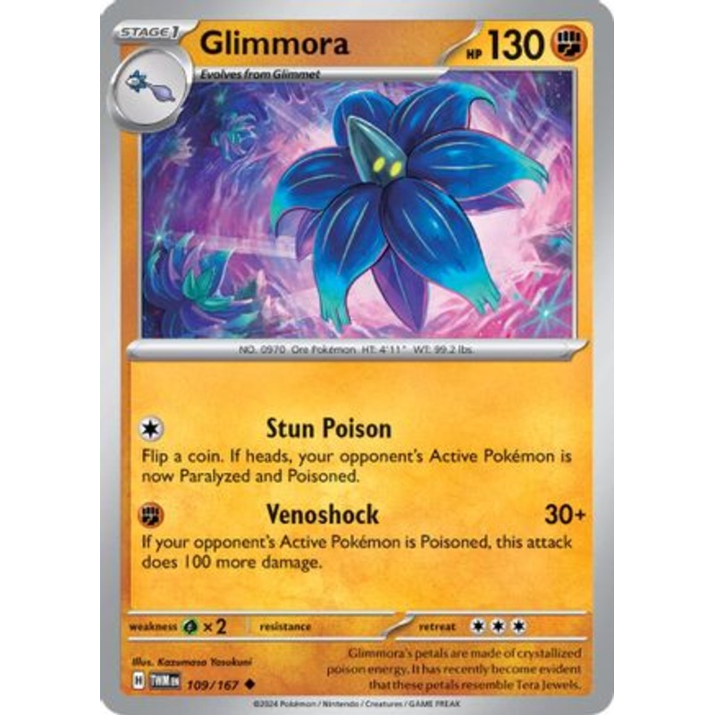 Glimmora 109/167  - Reverse Holofoil SV06 Twilight Masquerade - Uncommon