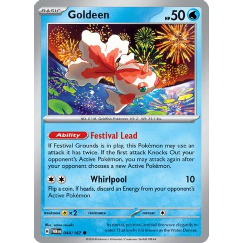 Goldeen 044/167  - Reverse Holofoil SV06 Twilight Masquerade - Common