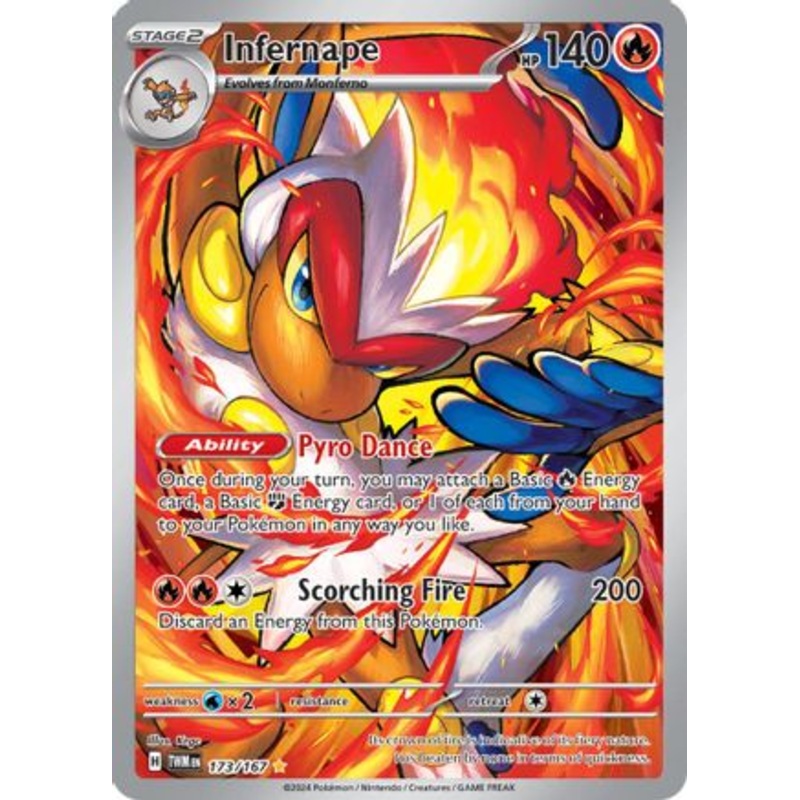 Infernape 173/167  - Holofoil SV06 Twilight Masquerade - Illustration Rare