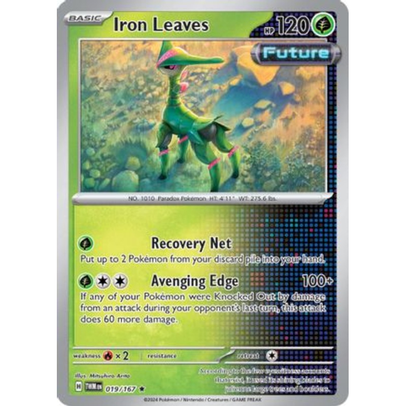 Iron Leaves 019/167  - Reverse Holofoil SV06 Twilight Masquerade - Rare