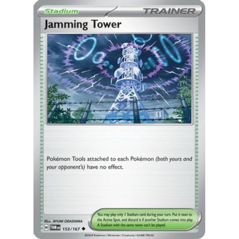 Jamming Tower 153/167  - Reverse Holofoil SV06 Twilight Masquerade - Uncommon