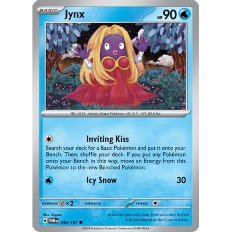 Jynx 046/167  - Reverse Holofoil SV06 Twilight Masquerade - Common