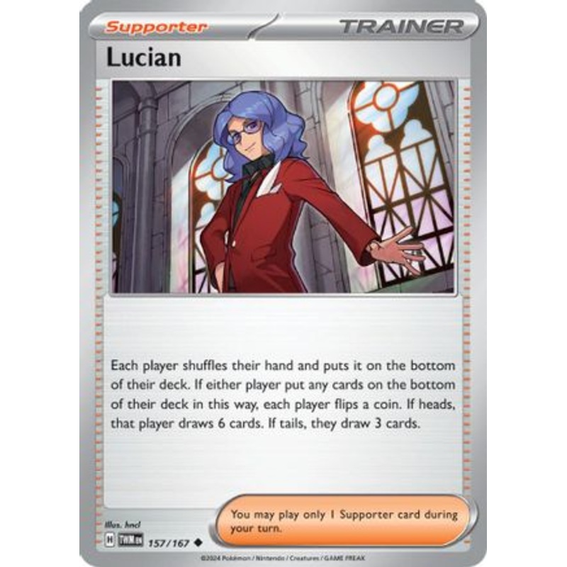 Lucian 157/167  - Reverse Holofoil SV06 Twilight Masquerade - Uncommon