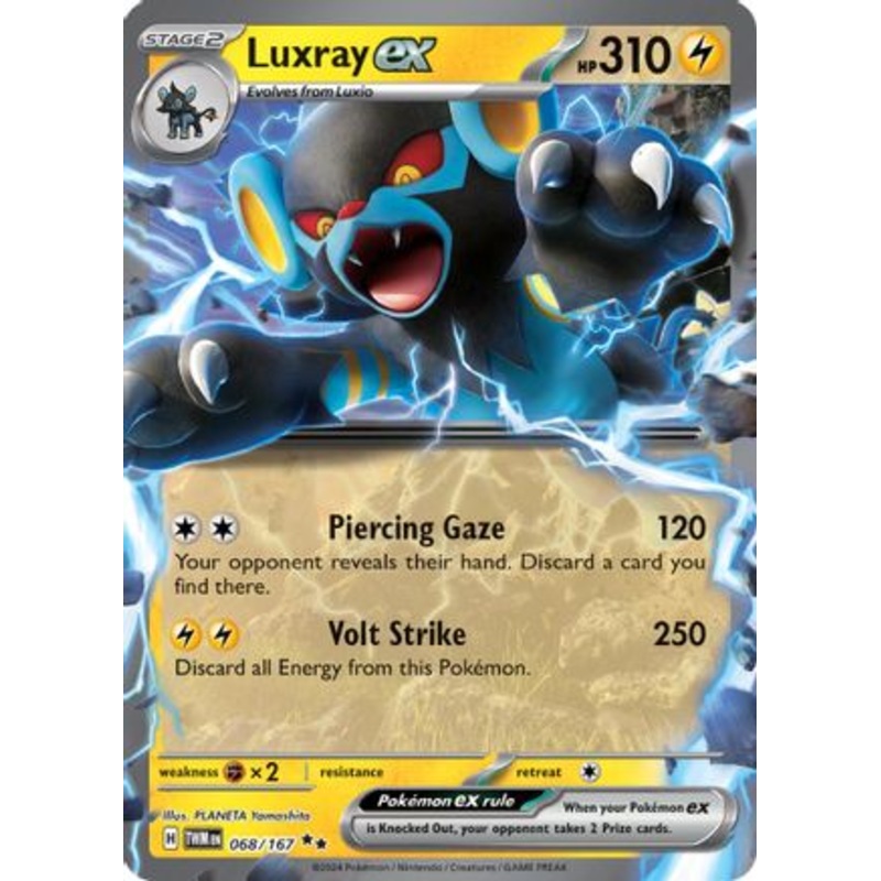 Luxray ex 068/167  - Holofoil SV06 Twilight Masquerade - Double Rare