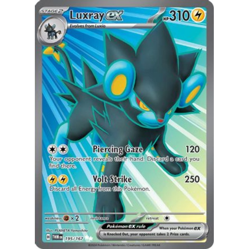 Luxray ex 195/167  - Holofoil SV06 Twilight Masquerade - Ultra Rare