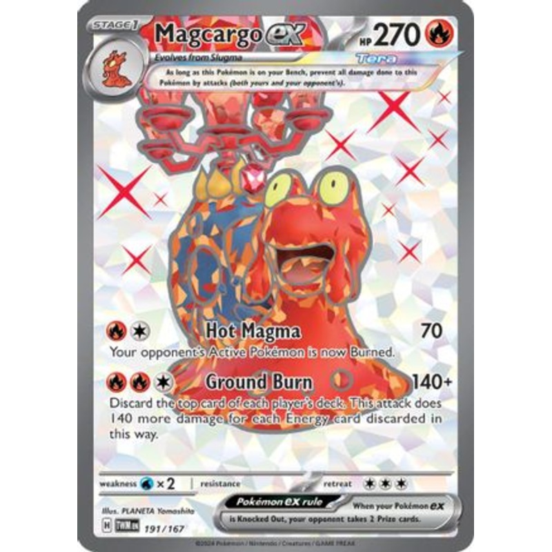 Magcargo ex 191/167  - Holofoil SV06 Twilight Masquerade - Ultra Rare