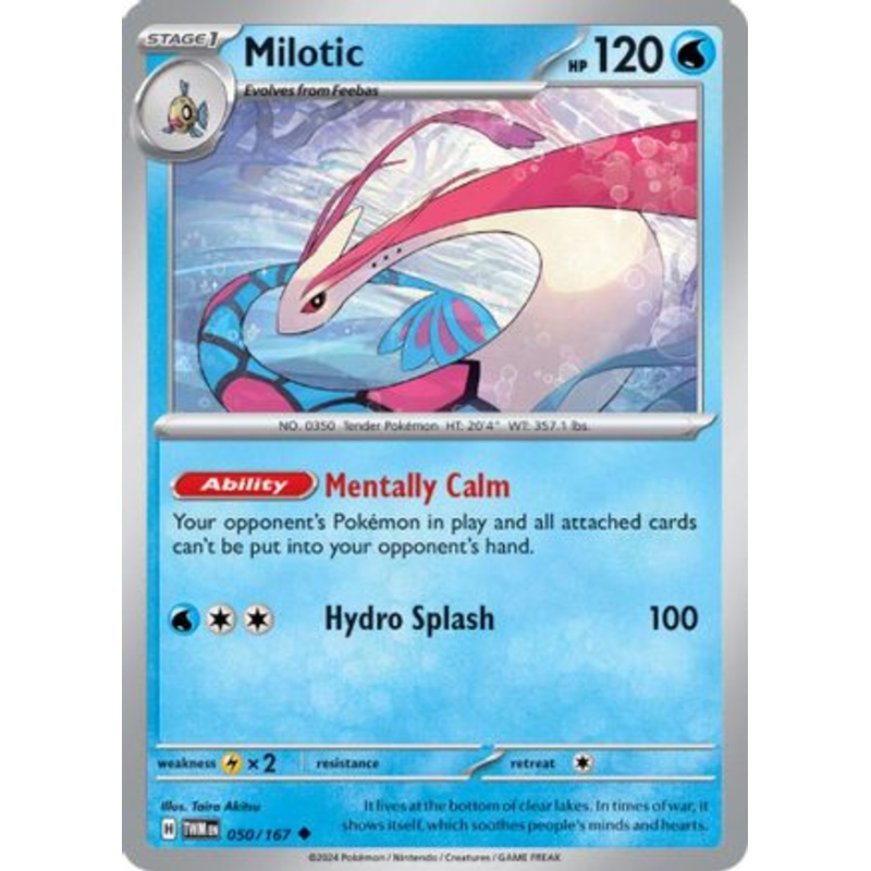 Milotic 050/167  - Reverse Holofoil SV06 Twilight Masquerade - Uncommon