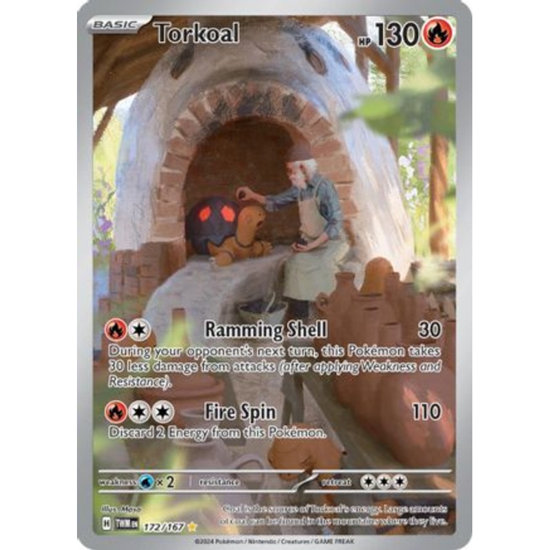 Torkoal 172/167  - Holofoil SV06 Twilight Masquerade - Illustration Rare
