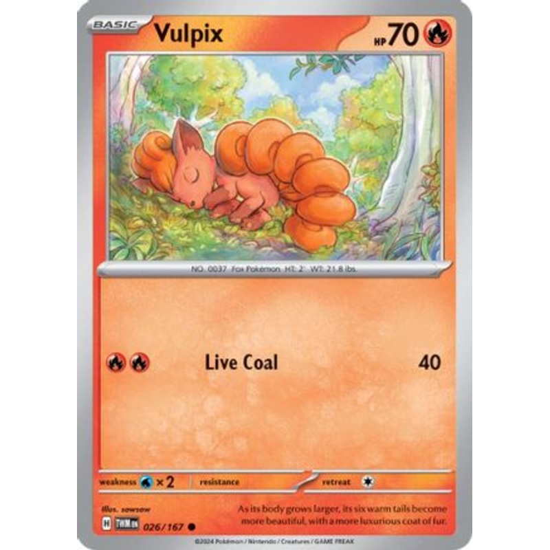 Vulpix 026/167  SV06 Twilight Masquerade - Common