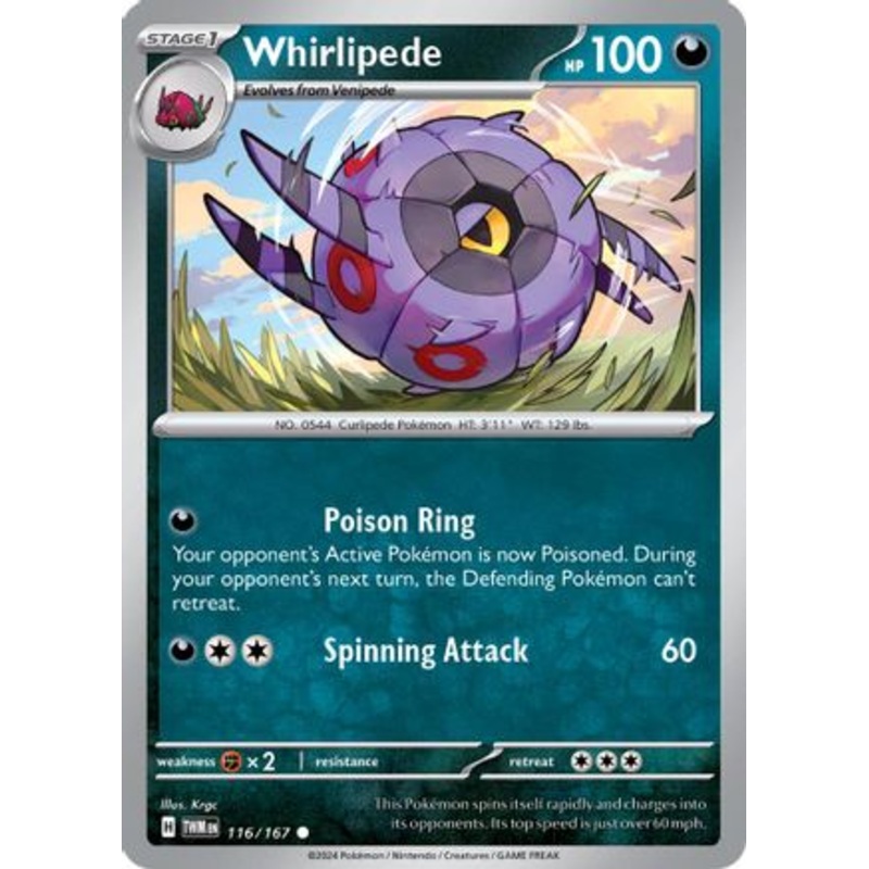 Whirlipede 116/167  SV06 Twilight Masquerade - Common