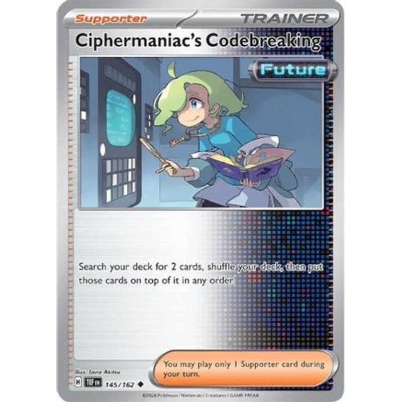 Ciphermaniac's Codebreaking 145/162  - Reverse Holofoil SV05 Temporal Forces - Uncommon