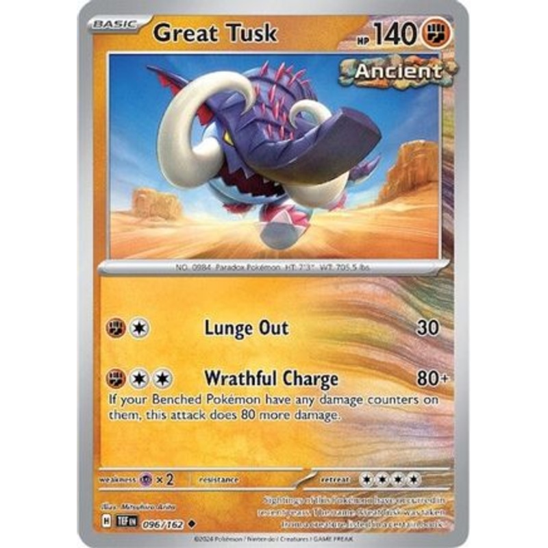 Great Tusk 096/162  SV05 Temporal Forces - Uncommon