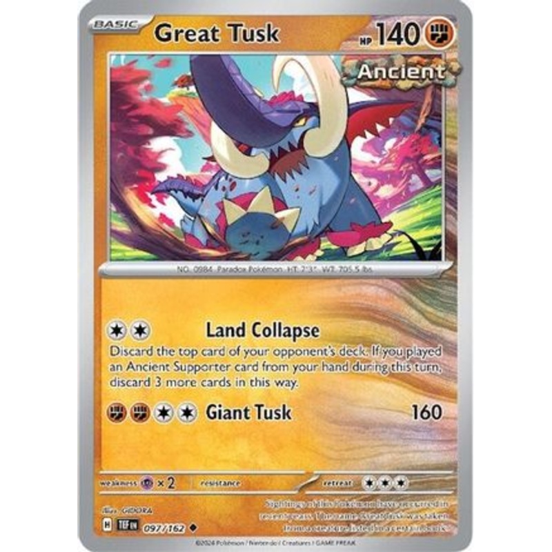 Great Tusk 097/162  SV05 Temporal Forces - Uncommon