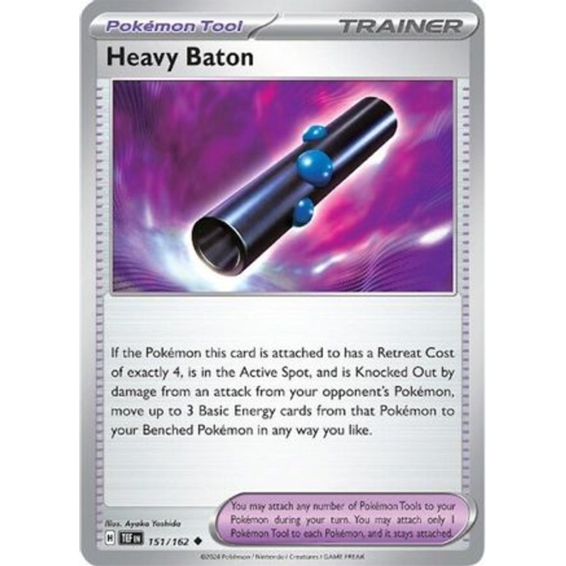 Heavy Baton 151/162  - Reverse Holofoil SV05 Temporal Forces - Uncommon