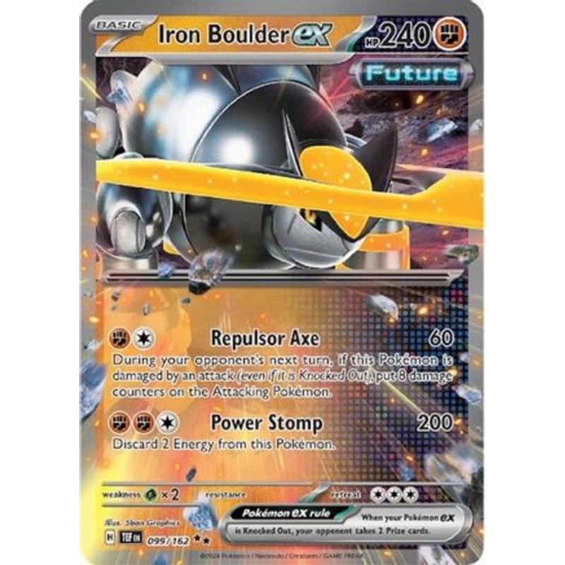 Iron Boulder ex 099/162  - Holofoil SV05 Temporal Forces - Double Rare