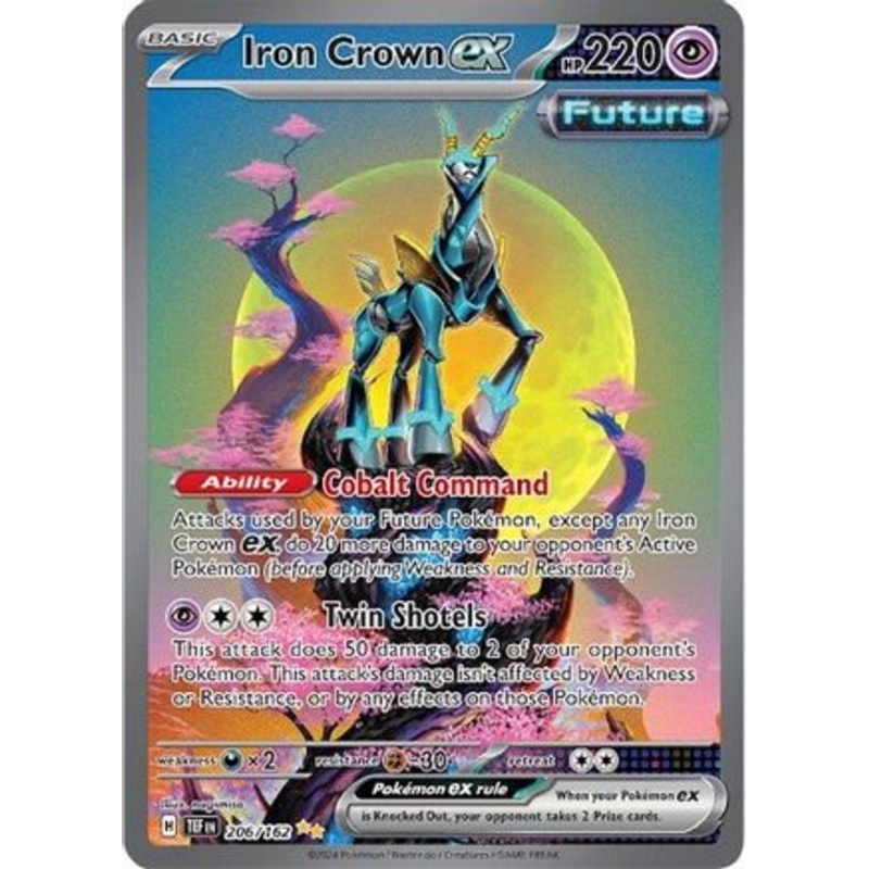 Iron Crown ex 206/162  - Holofoil SV05 Temporal Forces - Special Illustration Rare